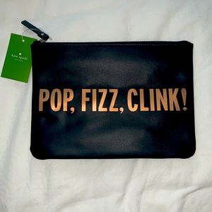 Black Pleather Kate Spade Mini Bag NWT